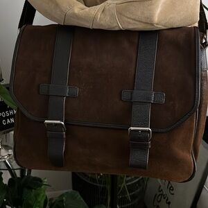 Danier Genuine Leather Men’s Satchel Messenger bag in brown Amazing Bag